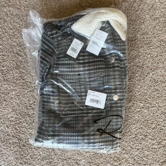 NWT New Rails Jaro Plaid Oversized Wool Blend Jacket Size XS - Picture 7 of 10